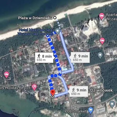 Sloneczna Osada Деревянный коттедж Дзивновек